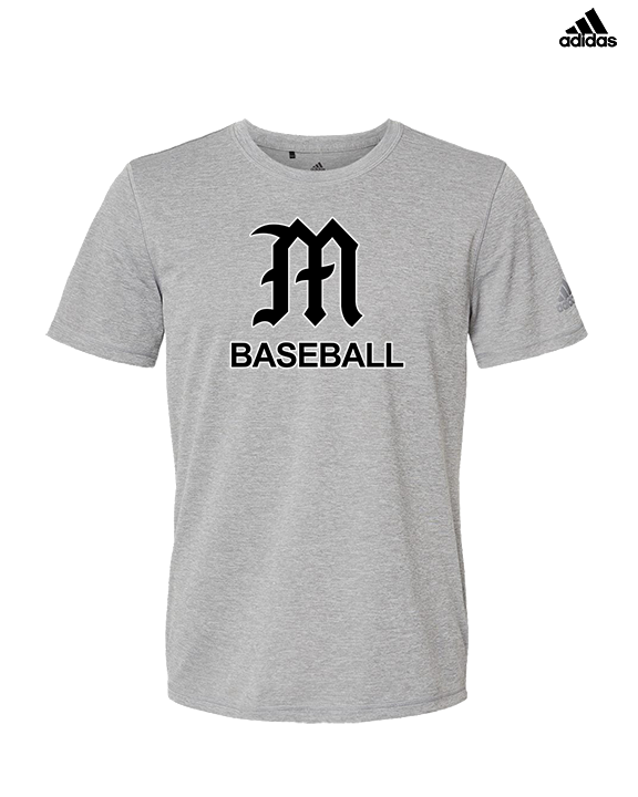 Mott Community College Baseball Logo M Baseball - Mens Adidas Performance Shirt