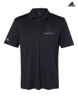 Mott Community College Baseball Logo M Baseball - Mens Adidas Polo