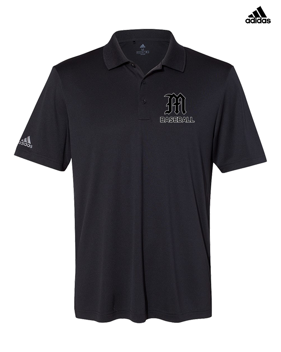 Mott Community College Baseball Logo M Baseball - Mens Adidas Polo