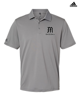 Mott Community College Baseball Logo M Baseball - Mens Adidas Polo