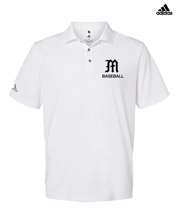 Mott Community College Baseball Logo M Baseball - Mens Adidas Polo