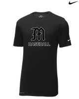 Mott Community College Baseball Logo M Baseball - Mens Nike Cotton Poly Tee