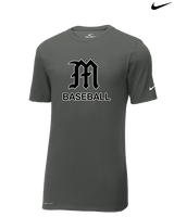 Mott Community College Baseball Logo M Baseball - Mens Nike Cotton Poly Tee