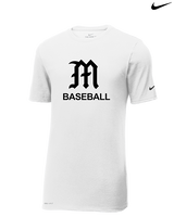 Mott Community College Baseball Logo M Baseball - Mens Nike Cotton Poly Tee