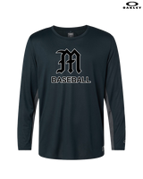 Mott Community College Baseball Logo M Baseball - Mens Oakley Longsleeve