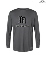 Mott Community College Baseball Logo M Baseball - Mens Oakley Longsleeve