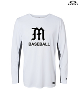 Mott Community College Baseball Logo M Baseball - Mens Oakley Longsleeve