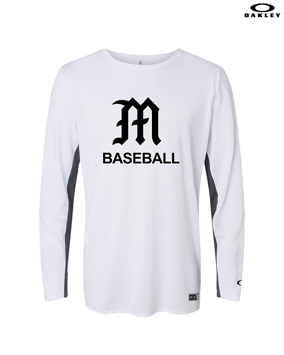 Mott Community College Baseball Logo M Baseball - Mens Oakley Longsleeve