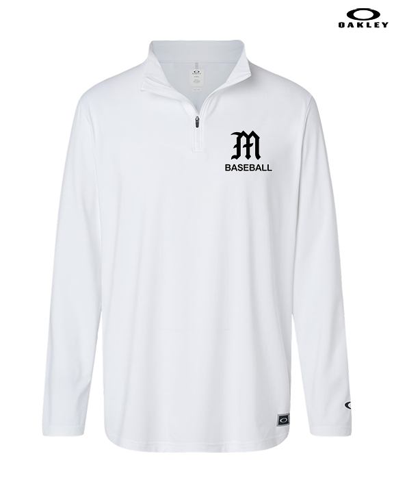 Mott Community College Baseball Logo M Baseball - Mens Oakley Quarter Zip