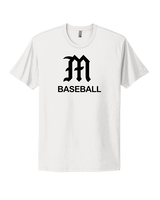 Mott Community College Baseball Logo M Baseball - Mens Select Cotton T-Shirt