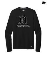 Mott Community College Baseball Logo M Baseball - New Era Performance Long Sleeve