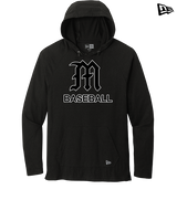 Mott Community College Baseball Logo M Baseball - New Era Tri-Blend Hoodie