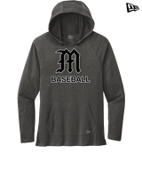 Mott Community College Baseball Logo M Baseball - New Era Tri-Blend Hoodie