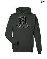 Mott Community College Baseball Logo M Baseball - Nike Club Fleece Hoodie