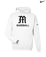 Mott Community College Baseball Logo M Baseball - Nike Club Fleece Hoodie