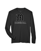 Mott Community College Baseball Logo M Baseball - Performance Longsleeve