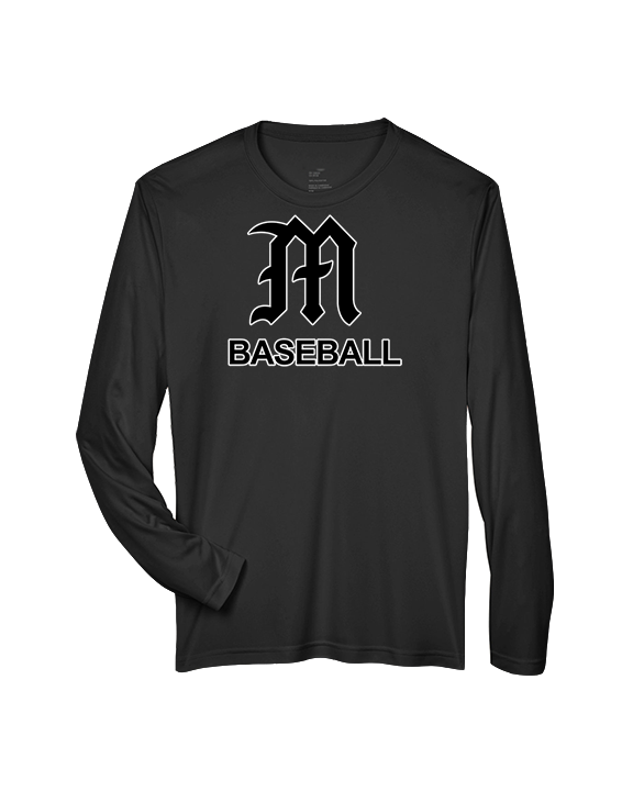 Mott Community College Baseball Logo M Baseball - Performance Longsleeve