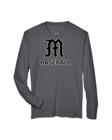 Mott Community College Baseball Logo M Baseball - Performance Longsleeve