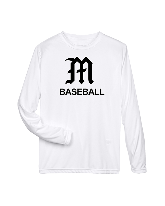 Mott Community College Baseball Logo M Baseball - Performance Longsleeve