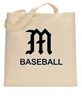 Mott Community College Baseball Logo M Baseball - Tote