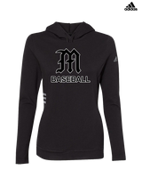 Mott Community College Baseball Logo M Baseball - Womens Adidas Hoodie