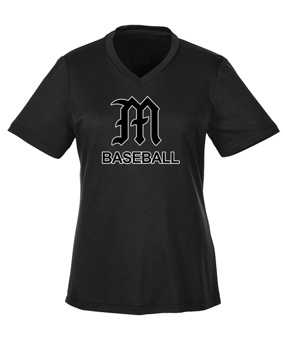 Mott Community College Baseball Logo M Baseball - Womens Performance Shirt