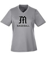 Mott Community College Baseball Logo M Baseball - Womens Performance Shirt