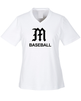 Mott Community College Baseball Logo M Baseball - Womens Performance Shirt