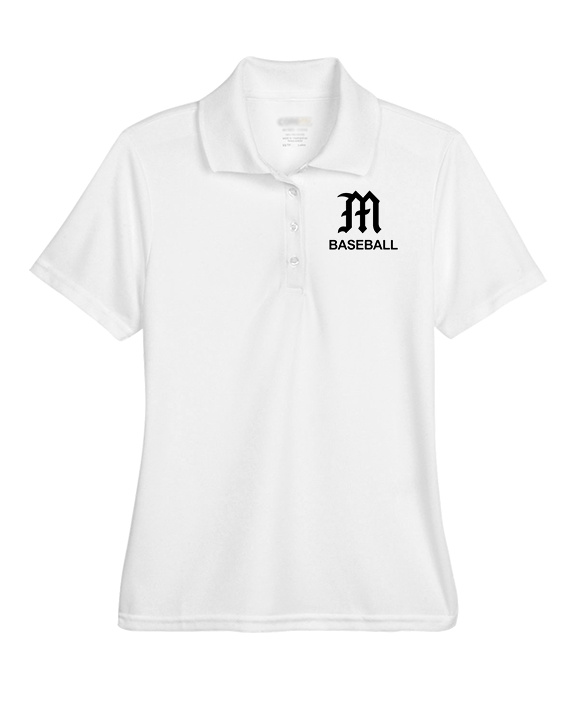 Mott Community College Baseball Logo M Baseball - Womens Polo