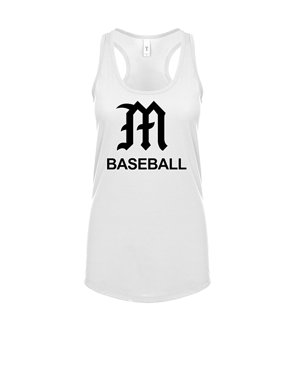 Mott Community College Baseball Logo M Baseball - Womens Tank Top