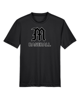 Mott Community College Baseball Logo M Baseball - Youth Performance Shirt