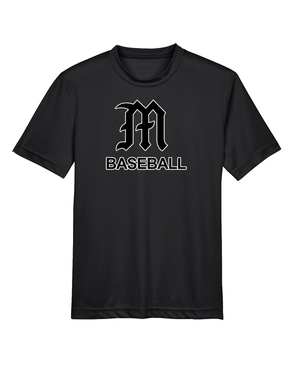 Mott Community College Baseball Logo M Baseball - Youth Performance Shirt