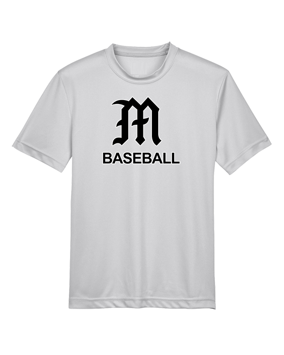 Mott Community College Baseball Logo M Baseball - Youth Performance Shirt