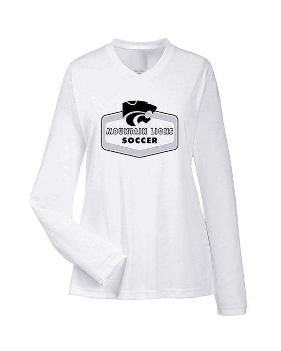 Mountain View HS Boys Soccer Board - Womens Performance Longsleeve