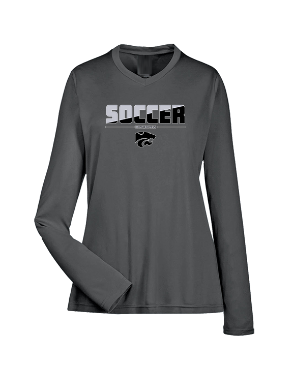 Mountain View HS Boys Soccer Cut - Womens Performance Longsleeve