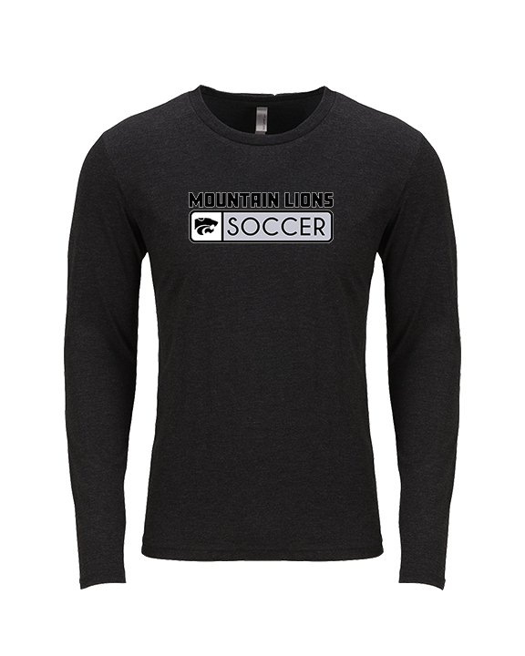 Mountain View HS Boys Soccer Pennant - Tri-Blend Long Sleeve