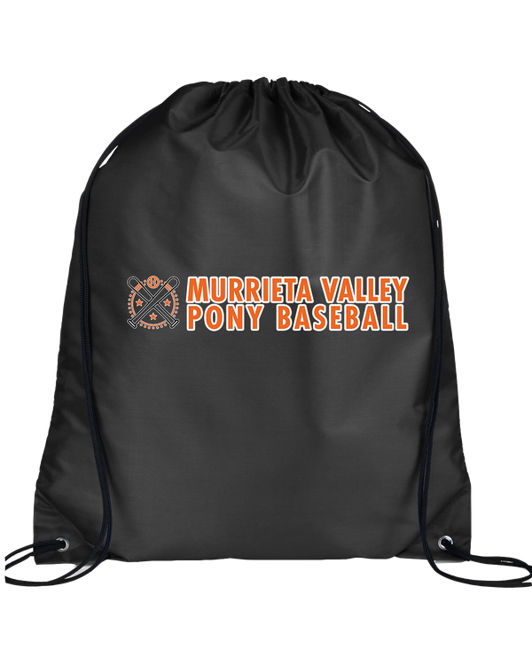 Murrieta Valley Pony Baseball Basic - Drawstring Bag