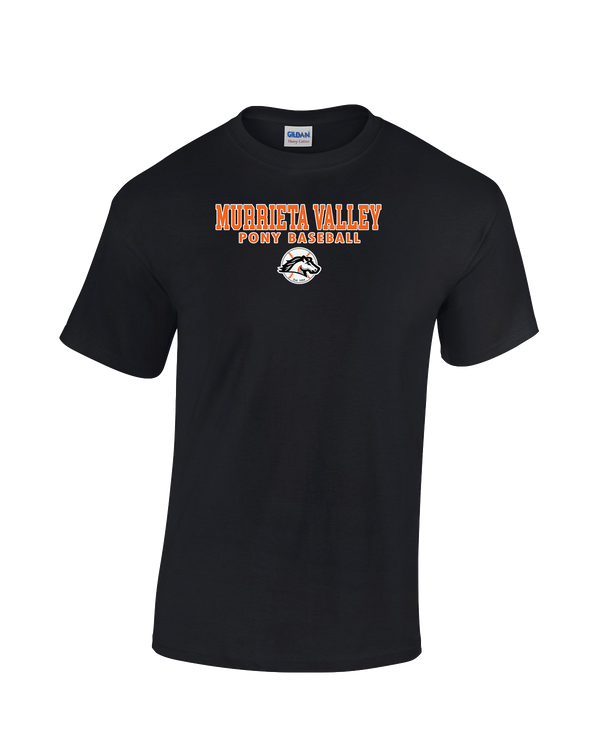 Murrieta Valley Pony Baseball Block - Cotton T-Shirt