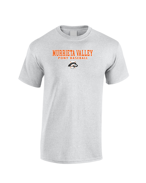 Murrieta Valley Pony Baseball Block - Cotton T-Shirt