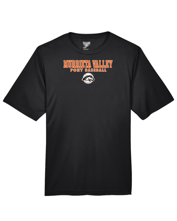 Murrieta Valley Pony Baseball Block - Performance T-Shirt