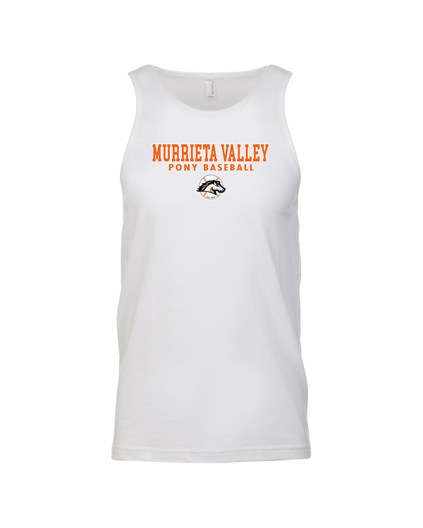 Murrieta Valley Pony Baseball Block - Mens Tank Top