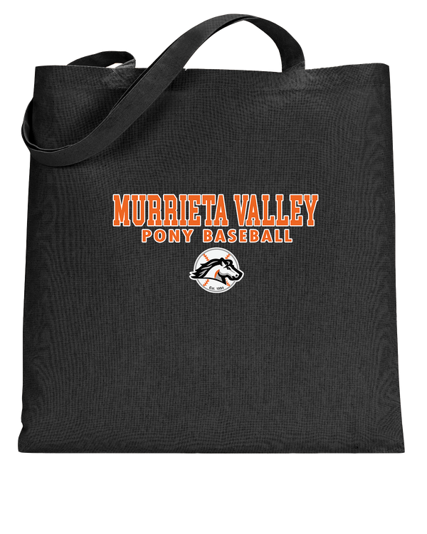 Murrieta Valley Pony Baseball Block - Tote Bag