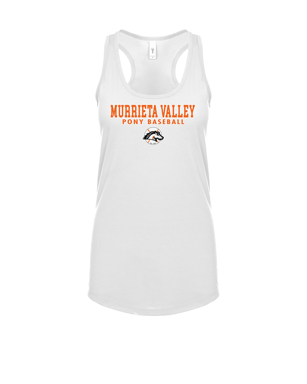 Murrieta Valley Pony Baseball Block - Womens Tank Top