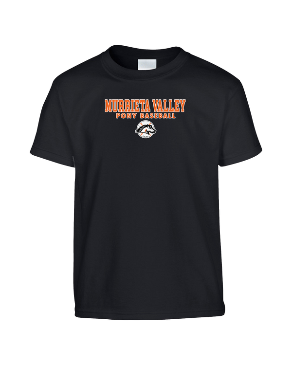 Murrieta Valley Pony Baseball Block - Youth T-Shirt