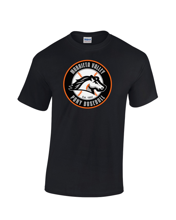 Murrieta Valley Pony Baseball Logo - Cotton T-Shirt