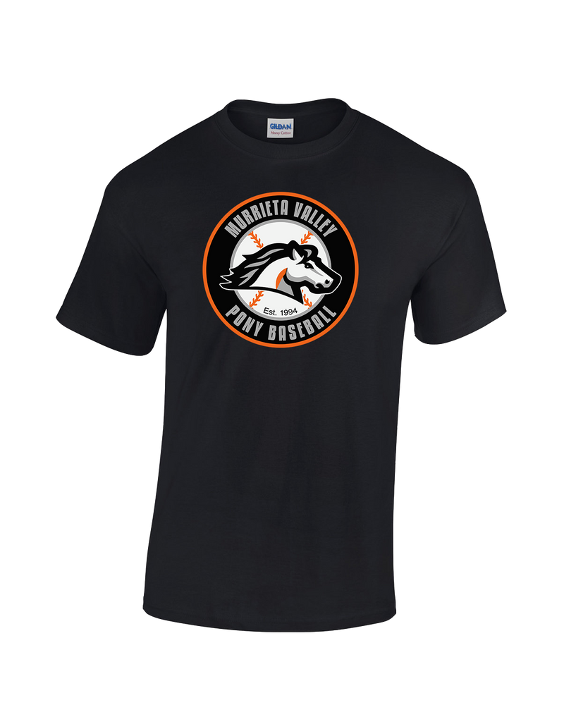 Murrieta Valley Pony Baseball Logo - Cotton T-Shirt