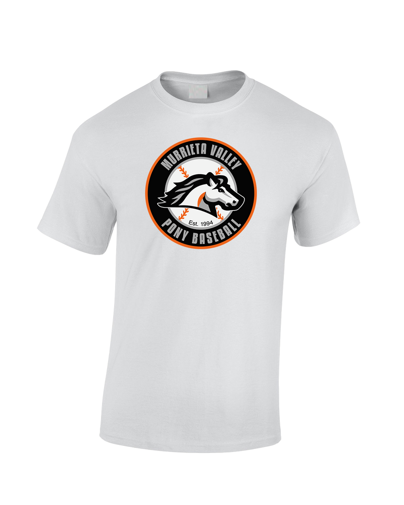 Murrieta Valley Pony Baseball Logo - Cotton T-Shirt