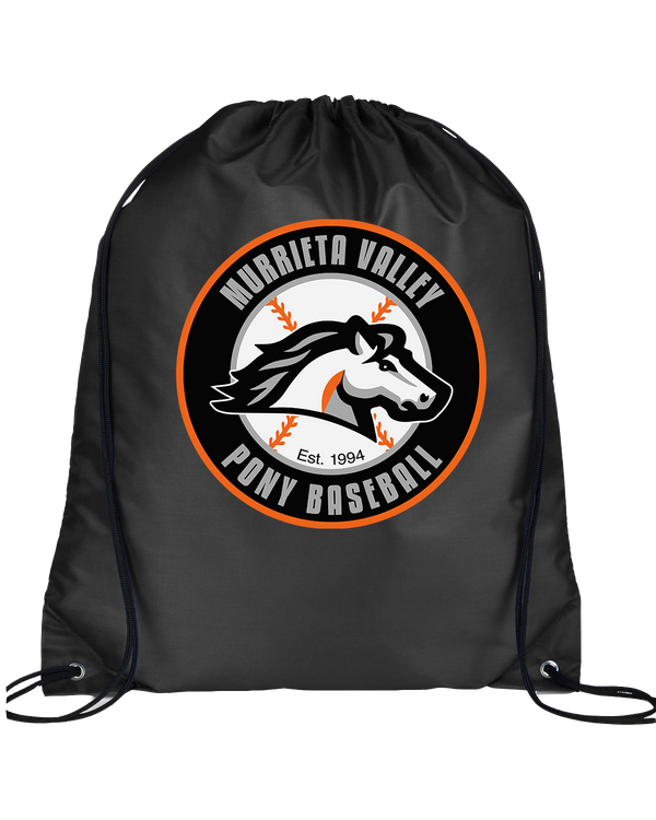 Murrieta Valley Pony Baseball Logo - Drawstring Bag