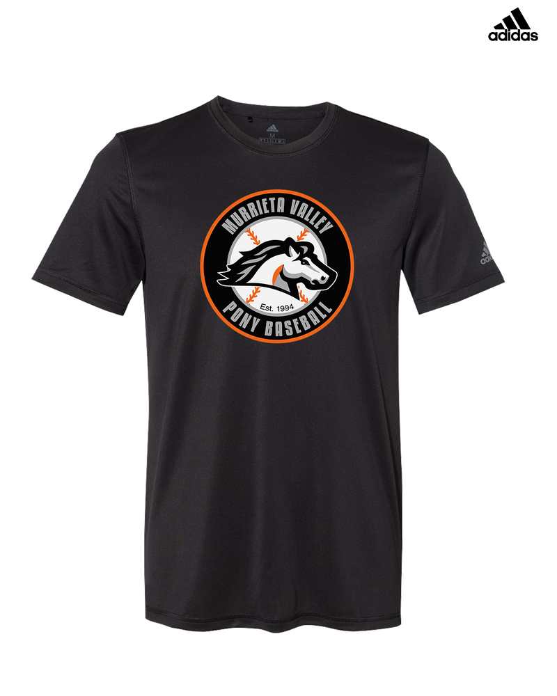 Murrieta Valley Pony Baseball Logo - Adidas Men's Performance Shirt