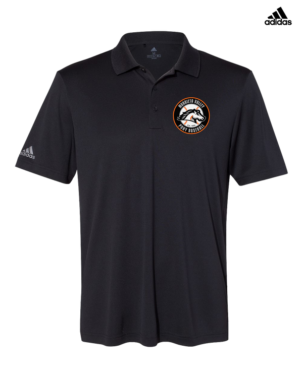 Murrieta Valley Pony Baseball Logo - Adidas Men's Performance Polo